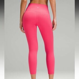 Lululemon Align HIGH RISE 25” Size 4 GLAZE PINK COLOR Waist 11.5”EUC